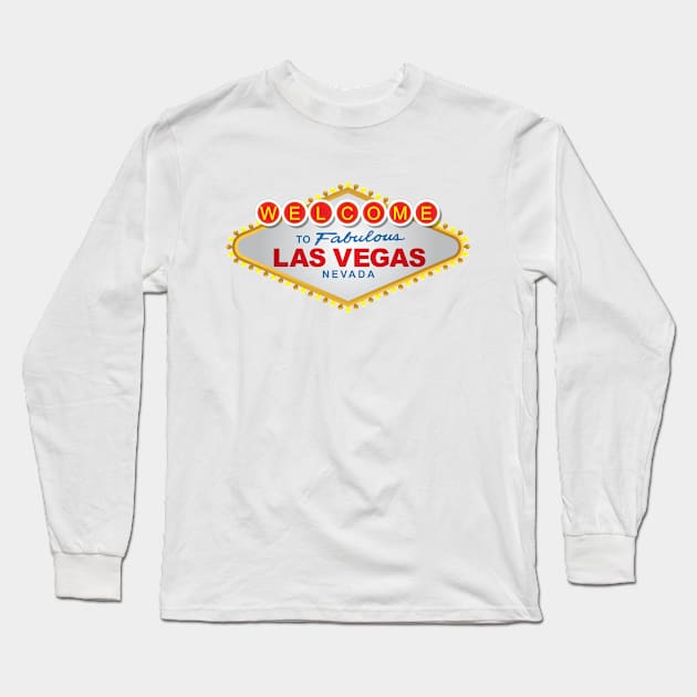 Famous Vegas Sign Long Sleeve T-Shirt by Vegastown23